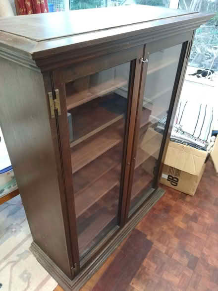 Photo of free Glass front book cabinet (Kings Sutton OX17) #1