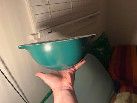 Photo of free 2 glass teal mixing bowls (Highland Park/Eagle Rock) #3