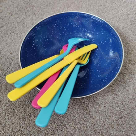 Photo of free Bowl & plastic cutlery - camping (Croydon CR0) #1