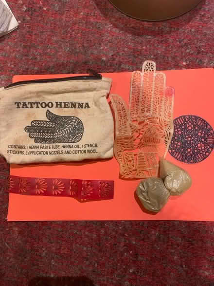Photo of free Henna stencils & powder in pouch (Bowbridge GL5) #1