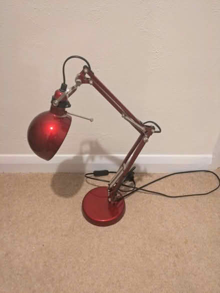 Photo of free Red angle poise lamp (Normandy, GU3) #1