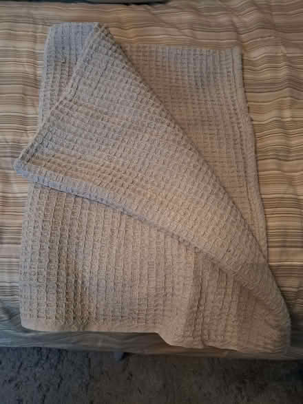 Photo of free Light weight grey/blue blanket 141x116 cms (Lower Earley RG6) #1