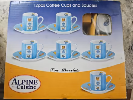 Photo of free New Espresso 5 cups & 6 saucers (Derry/WinstonChurch/Meadowvale) #2