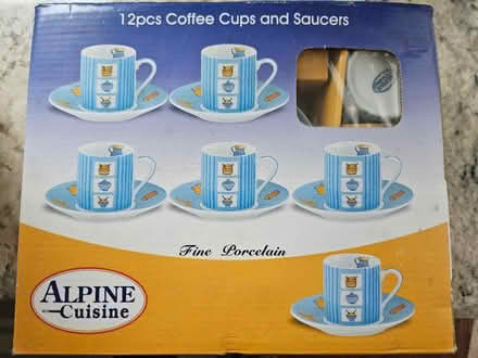 Photo of free New Espresso 5 cups & 6 saucers (Derry/WinstonChurch/Meadowvale) #2