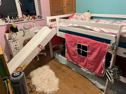 Photo of free Low kids princess bunk bed with slide (Finsbury Park N4) #2