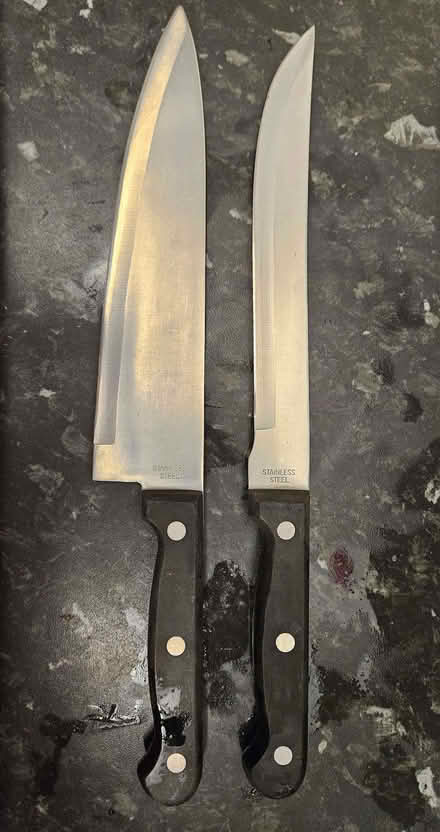 Photo of free Two Large Kitchen Knives (Hilltown DD1) #1