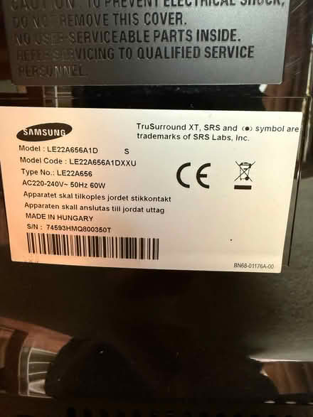 Photo of free TV (Murton/Hilton CA16) #2