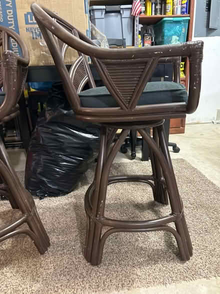 Photo of free Pair bar/ counter high bar stools (Andover, NJ) #2