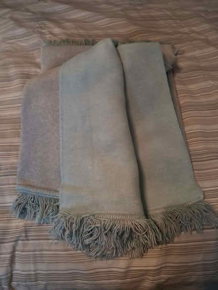 Photo of free Grey/Blue thick blanket - 156 x 177cms (Lower Earley RG6) #1