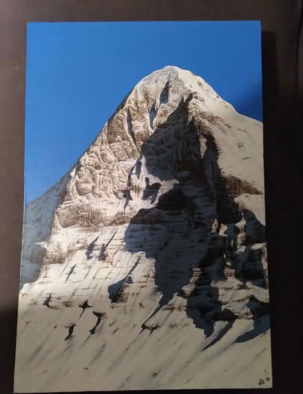 Photo of free Oil on canvas painting of Eiger north face (Oxford-Freegle CGA OX4) #1