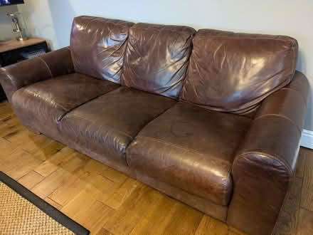 Photo of free 2 x leather sifas (Hipperholme) #2