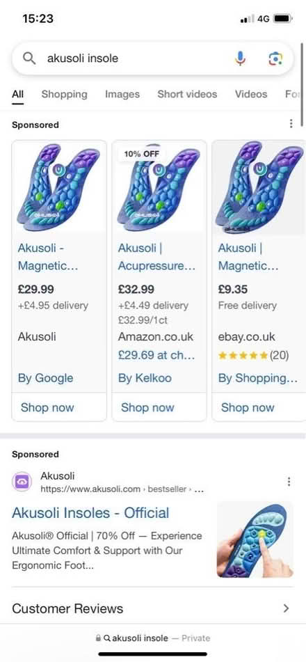 Photo of free Akusoli insoles (Woodhatch RH2) #2