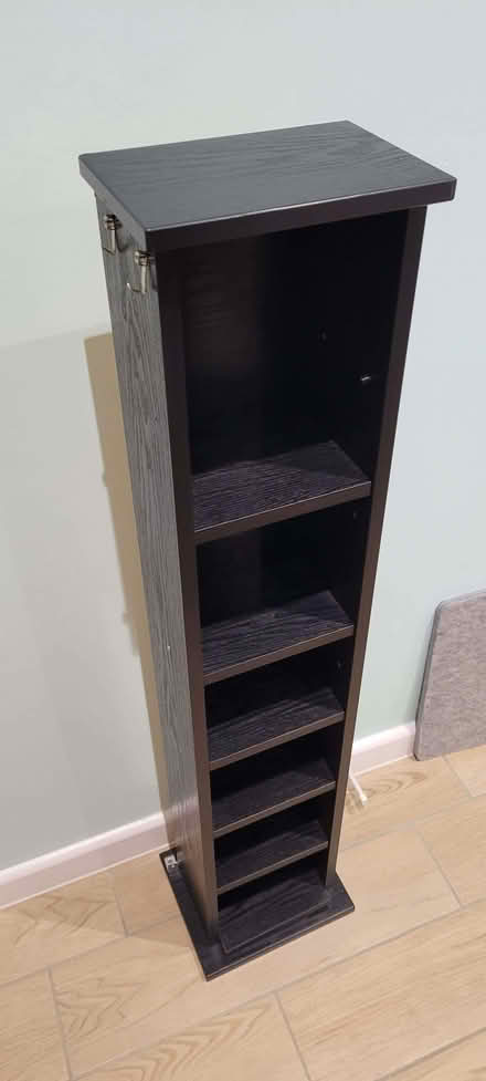 Photo of free black wooden CD rack (Woodley RG5) #2