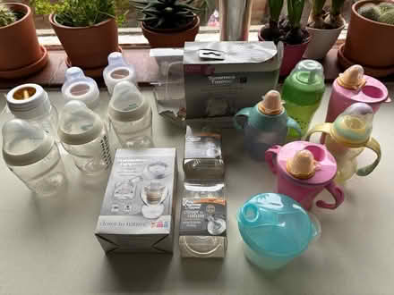 Photo of free Baby bottles and cups (Godstone) #1