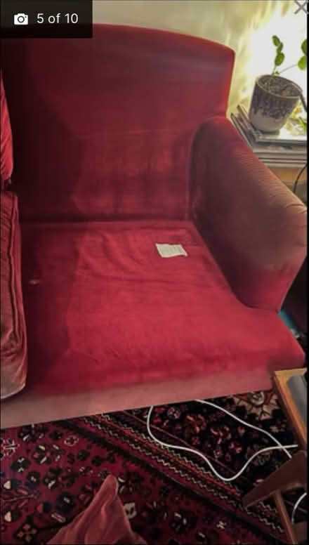 Photo of free Velvet sofa (SE23) #3
