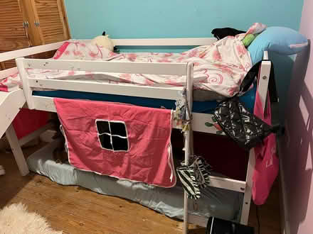 Photo of free Low kids princess bunk bed with slide (Finsbury Park N4) #1