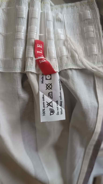 Photo of free Single, unlined cotton curtain (brand Elle) (Fulham Palace Rd SW6) #3
