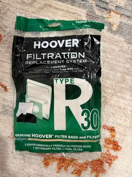 Photo of free Type R Vacuum Bags (Shaw) #1