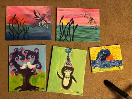 Photo of free Acrylic paintings on framed canvas (Mira Mesa) #1