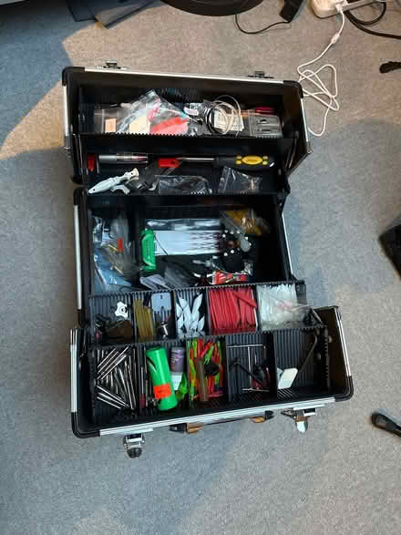 Photo of free Tool box with archery bits and bobs (Farnborough GU14) #1
