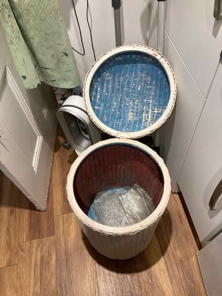 Photo of free Wicker laundry basket (Penrith CA11) #2