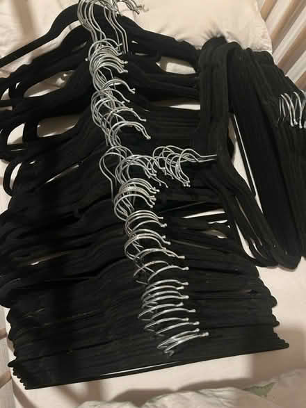 Photo of free Velvet clothes hangers (Eastham) #1