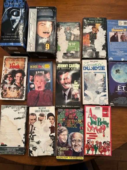 Photo of free Variety of VHS tapes (Starbucks on Foxworthy/Plummer) #1