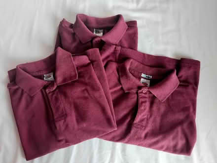 Photo of free School Polo shirts age 5-6 (E11, nr Wanstead Stn) #1