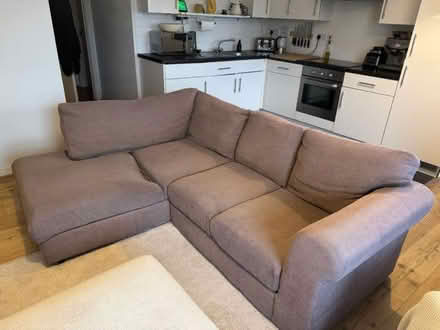 Photo of free Waffle weave corner couch sofa (Stoke Newington) #1