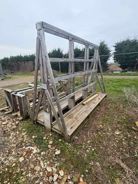 Photo of free (S) Timber frame & platform for tomatoes etc (Vale of White Horse OX13) #1