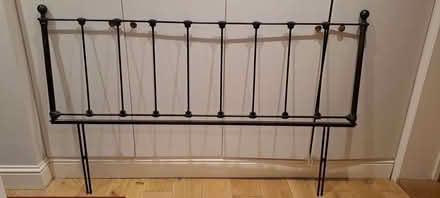 Photo of free Black Metal Bed Headboard (Broadbridge PO18) #1