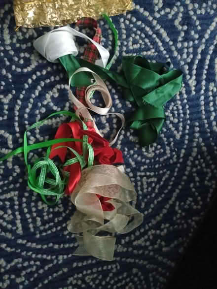 Photo of free Miscellaneous ribbons and bag (Barming Heath ME16) #1
