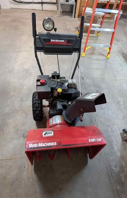 Photo of free Yard Machine Snowblower, 8 HP, 26" (Queensbury NY.) #1