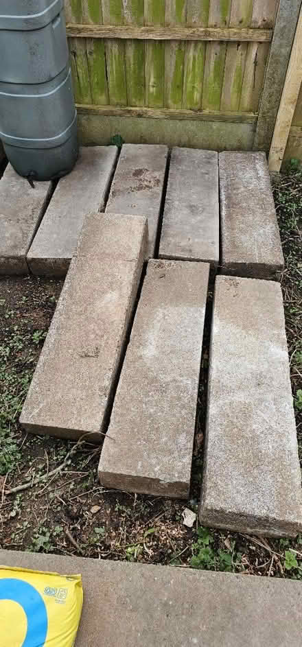 Photo of free Large concrete kerbs x 8 (Wr14 3pa) #1