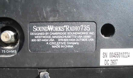 Photo of free Cambridge Soundworks Radio 735 (castro valley) #4