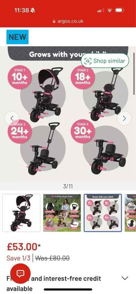 Photo of free Black/pink trike (NW6) #4