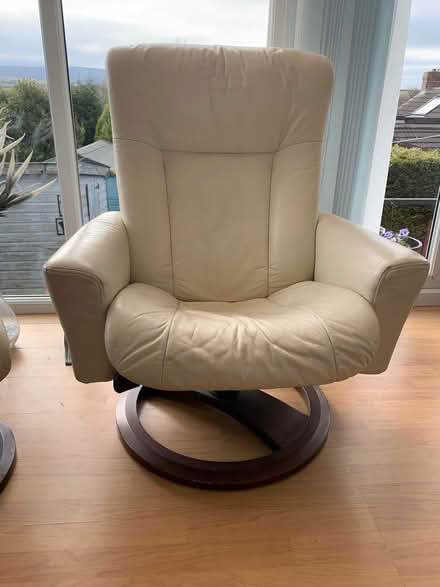 Photo of free Swivel chair & footstool collect bb87hw (Lane Head BB8) #1