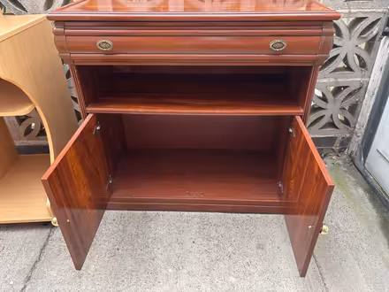Photo of free Wooden display unit on wheels (Wigston, Leicester, LE18) #3