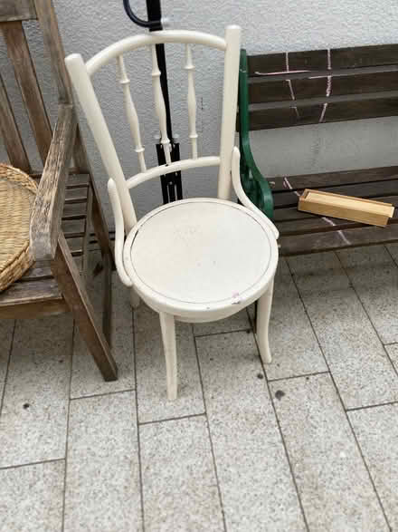 Photo of free Wooden painted chair (Halton LA2) #1
