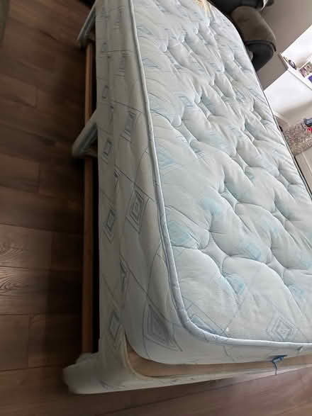 Photo of free Single bed base and mattress (Crosby) #3