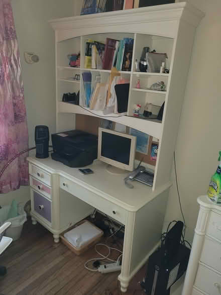 Photo of free Computer desk w/shelves (Yonkers, NY) #1