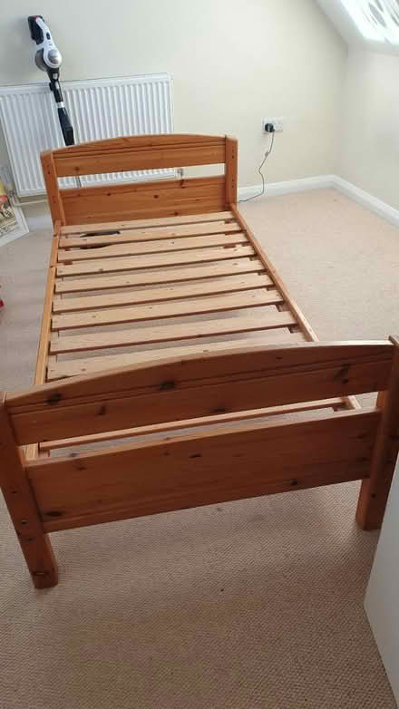 Photo of free Wooden single bed (Nork by Banstead station) #1