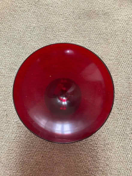 Photo of free Red glass bowl (Letchworth wilbury) #1