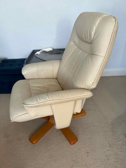 Photo of free Reclining chair + footstool (Surbiton, KT5) #3