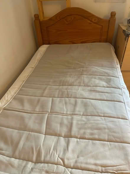 Photo of free Solid pine single bed (West Hampstead NW6) #4