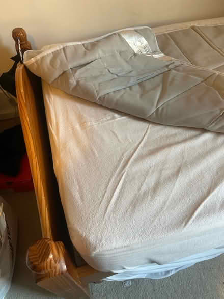 Photo of free Solid pine single bed (West Hampstead NW6) #2