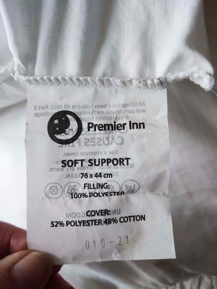 Photo of free 2 pillows. Clean and used. (Churchend RG30) #2