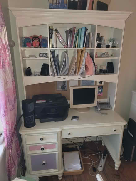Photo of free Computer desk w/shelves (Yonkers, NY) #2