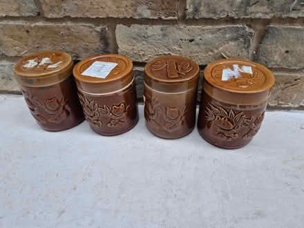 Photo of free Four small cute teddy bear storage containers (Eton SL4) #1