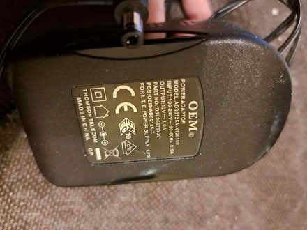 Photo of free Power supply (12V, 1A) (Caversham RG4) #1